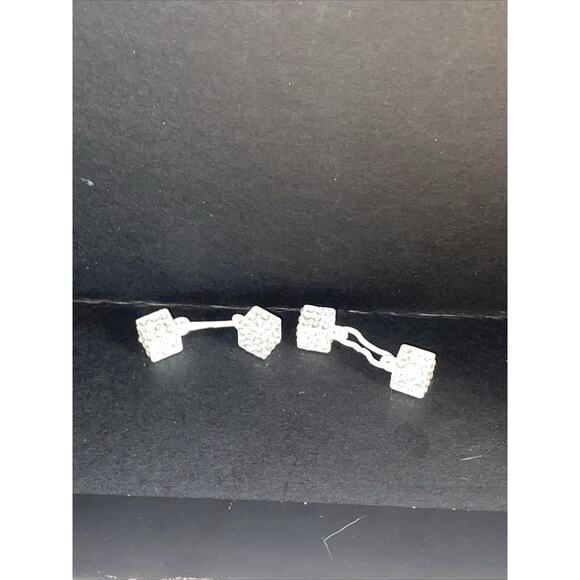 Casino Dice Cufflinks Mens Vegas Cufflinks White - Picture 3 of 3